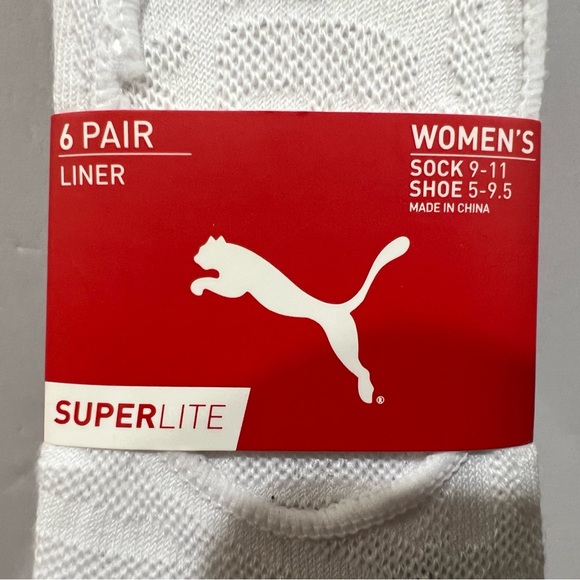 Puma Superlite, Women’s Liner Socks, Multicolor, 6 Pack - Picture 11 of 12